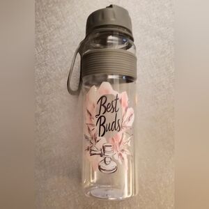 Gray and Clear Best Buds Water Bottle